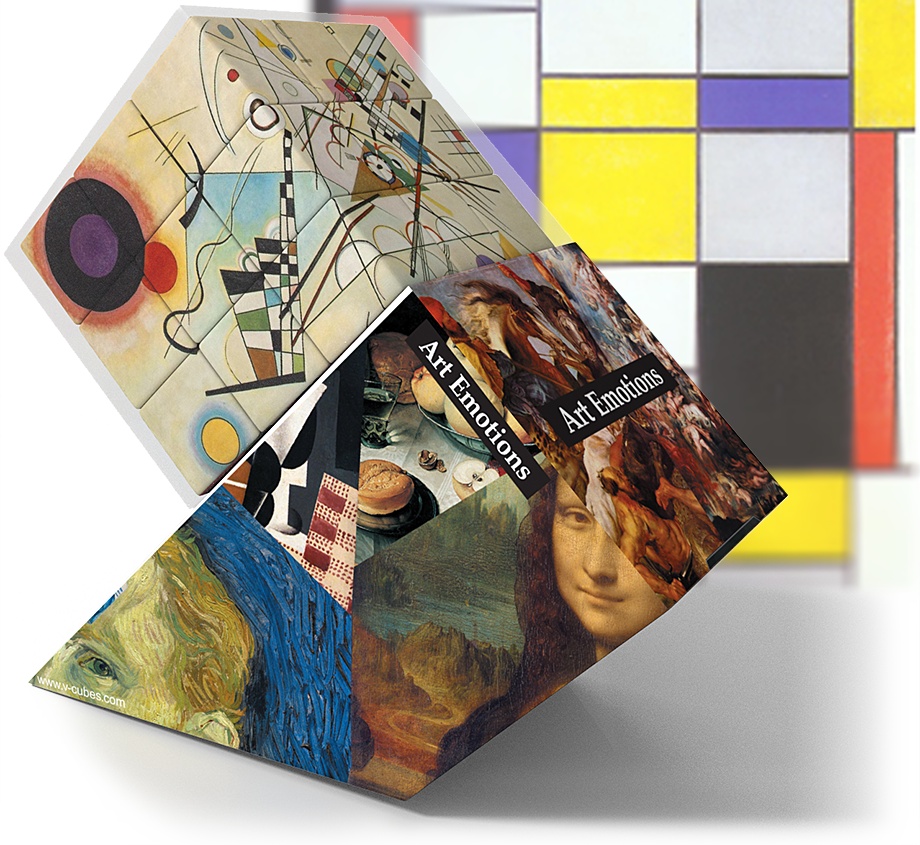 V-COLLECTIONS Art Emotions  V-CUBE™  rotation puzzle cube toy