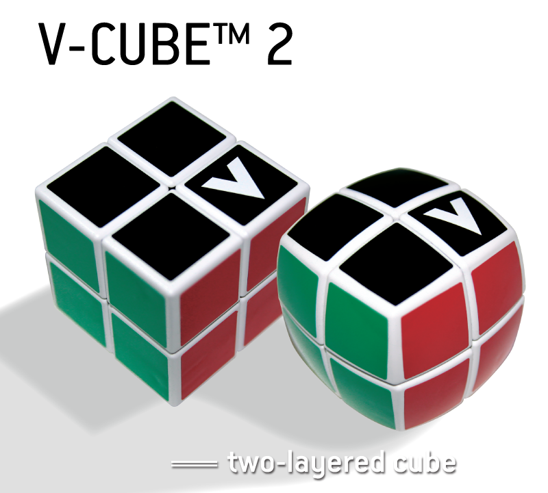 CUBE V - Cube 2X2 (With rounded corners and white background)