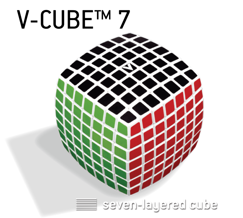 V-CUBE™ 7 is the 7x7x7 cube of the V-CUBE™ - V-Classics  Seven-Layered smooth rotation Cube