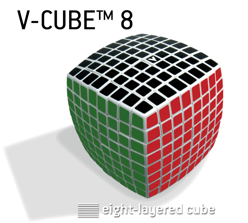 V-CUBE™ 8, the world’s most challenging cube. V-Classics 8x8x8 smooth rotation Cube