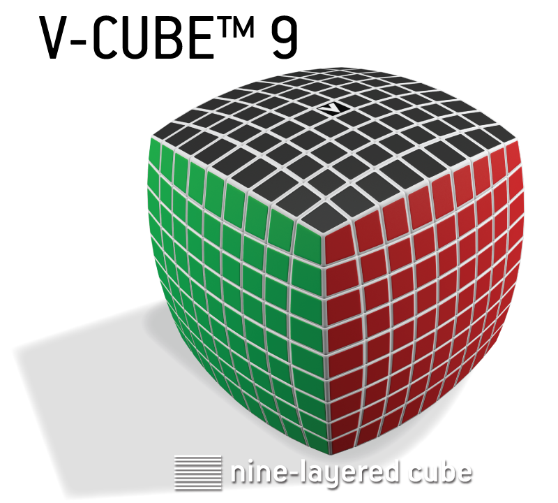 V-CUBE™ 9, the world’s most challenging cube. V-Classics 9x9x9 smooth rotation Cube