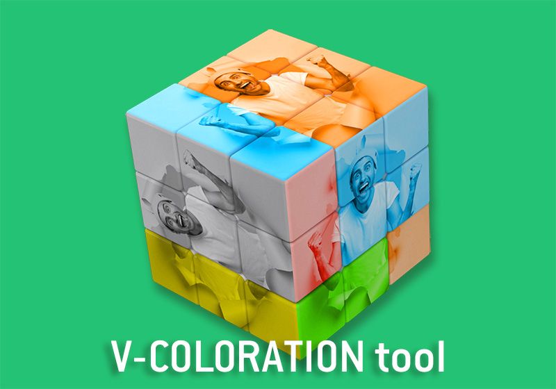 Use V-COLORATION tool and give color to your Images