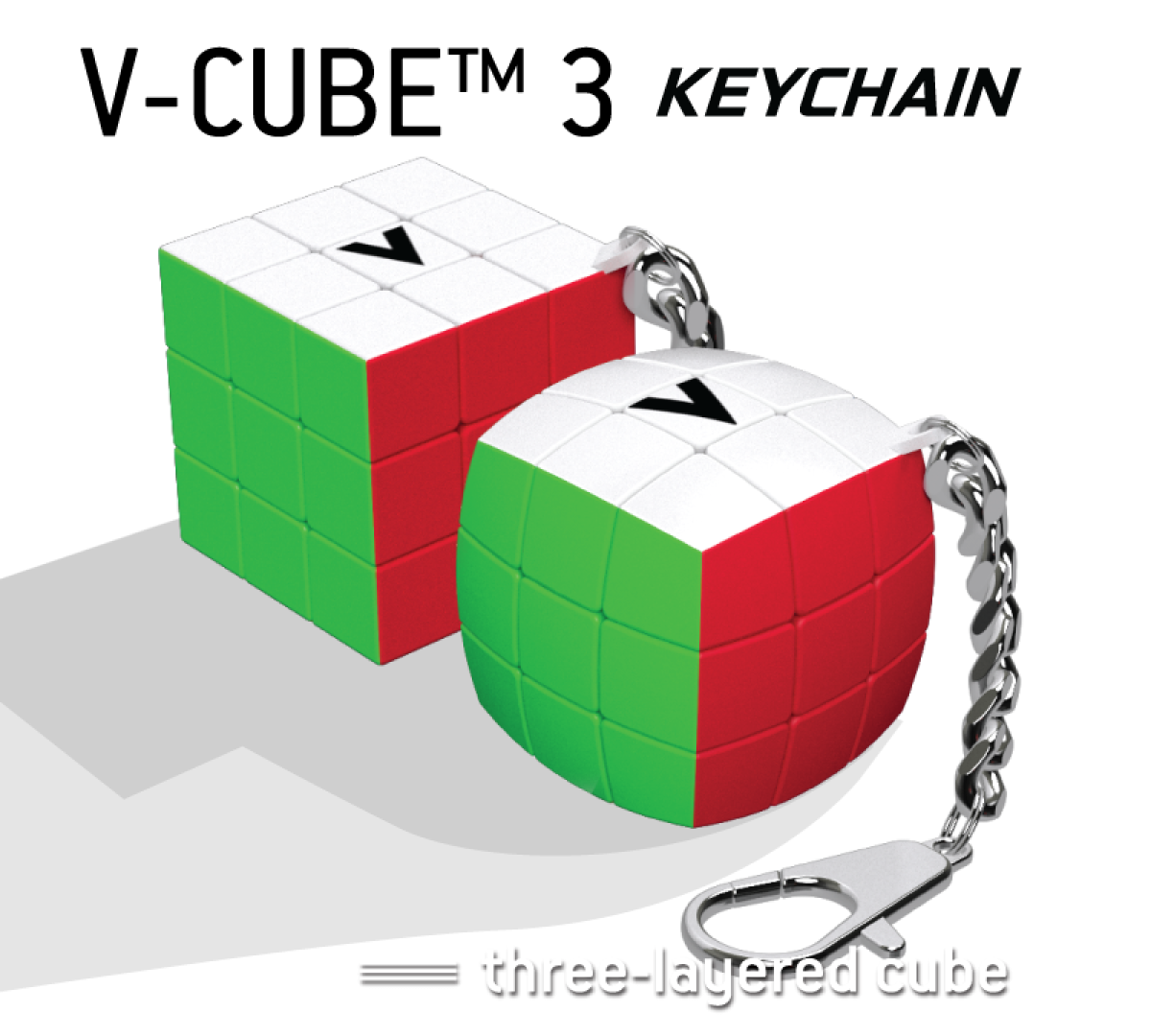 V-Cube 3 Keychain portable rotating cubes