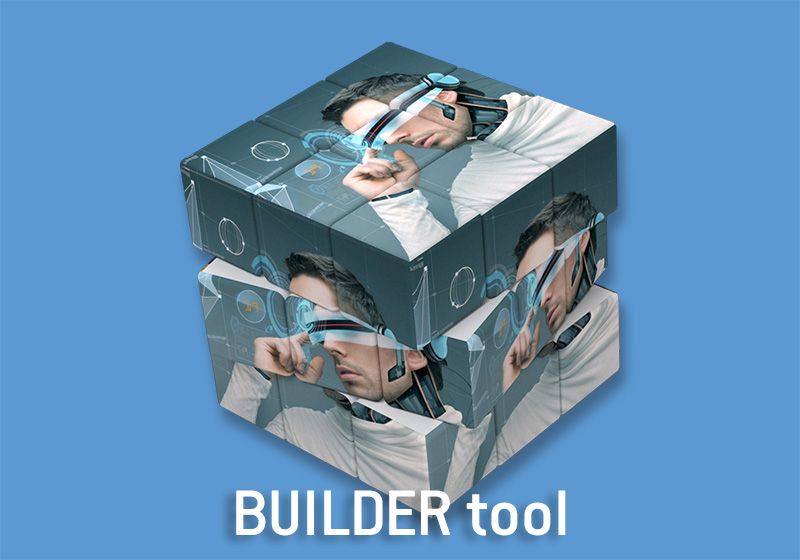 Use our BUILDER tool to add your image or any other Art<br  class="uk-visible@l">  to all 6 sides of your cube