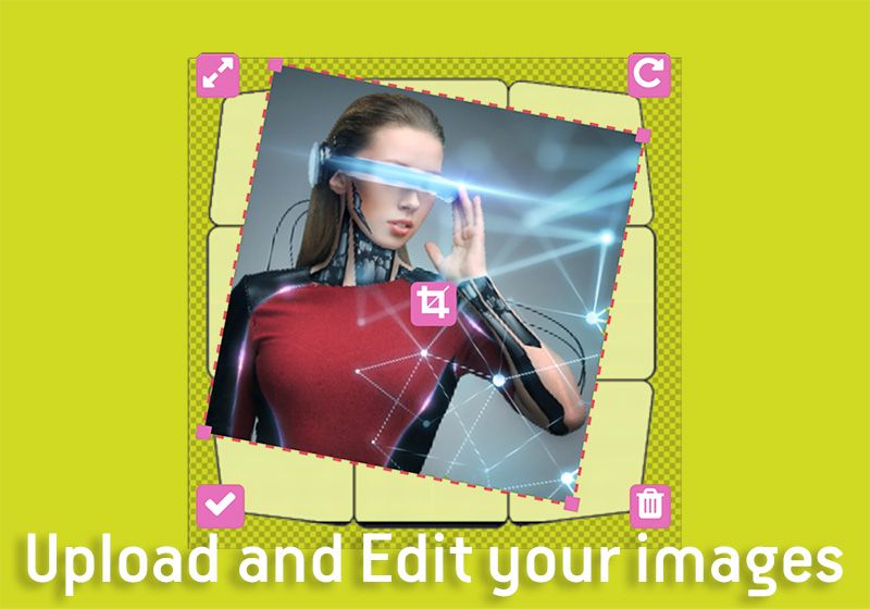 Upload and Edit your images on each Side 